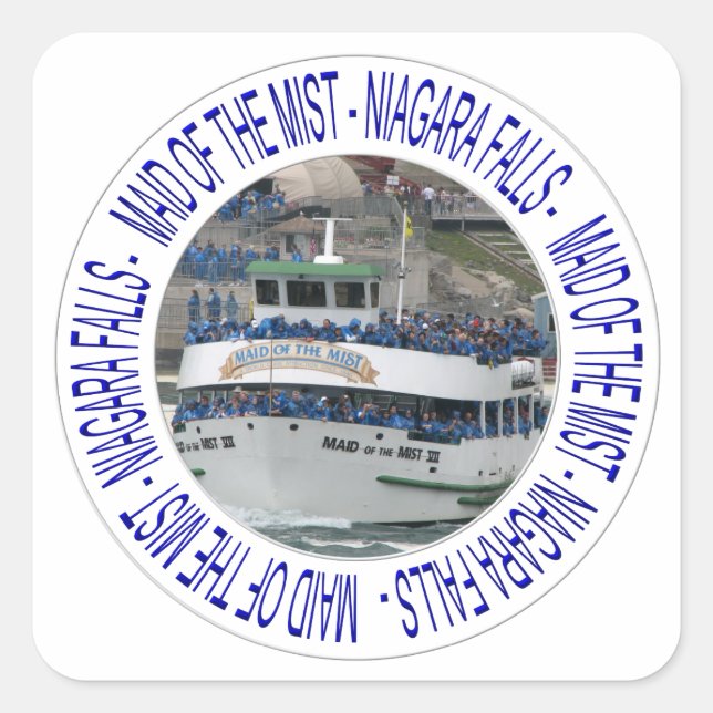 Maid of the mist - Niagara Falls Square Sticker (Front)