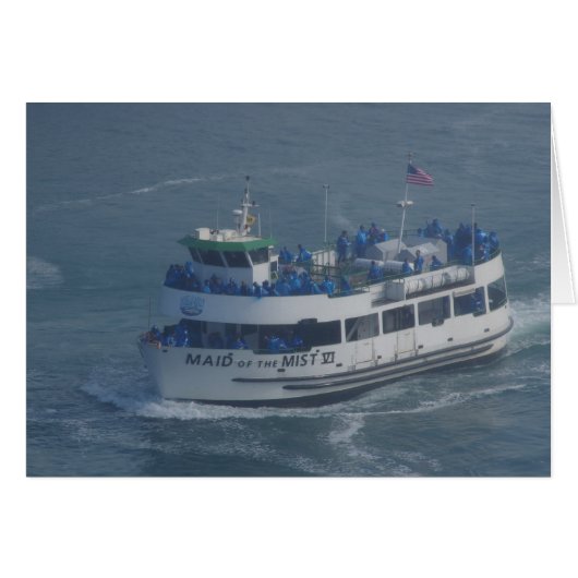 Maid of the mist on the Niagara river . (Front Horizontal)