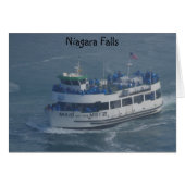 Maid of the mist on the Niagara river . (Front Horizontal)
