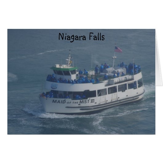 Maid of the mist on the Niagara river . (Front Horizontal)