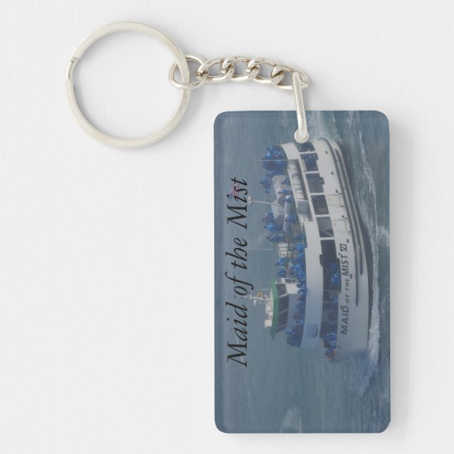 Maid of the mist on the Niagara river Keychain (Front)