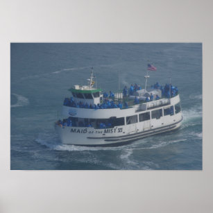 Maid of the mist on the Niagara river Poster