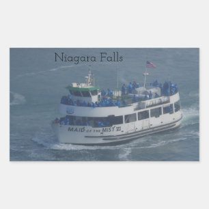 Maid of the mist on the Niagara river Rectangular Sticker
