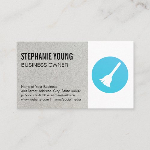 Maid Service  Broom Lotion Business Card