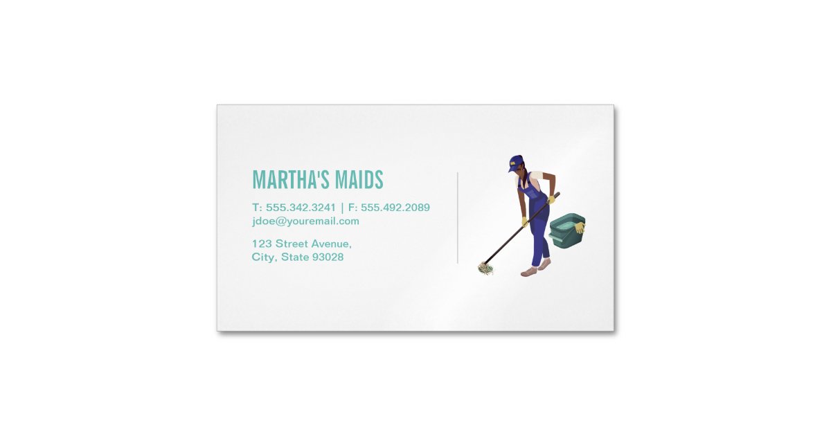 Maid Service Business Card Zazzle