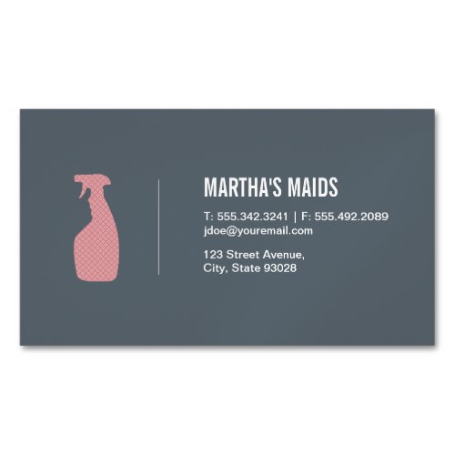 Maid Service Business Card Magnet