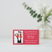 Maid Service Business Cards (Standing Front)