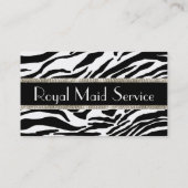 Maid Service Business Cards (Back)