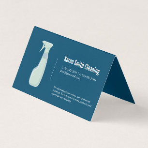 Maid Service   Cleaning Spray Business Card