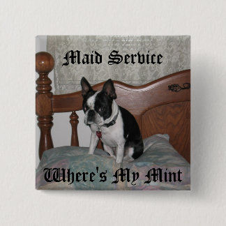 Maid Service Pinback Button