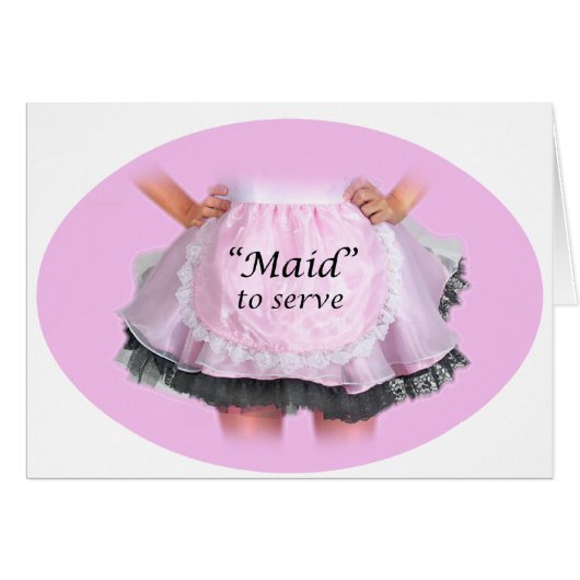 Maid to Serve Cards (Front Horizontal)