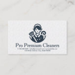 Maid with Broom | Cleaner Business Card