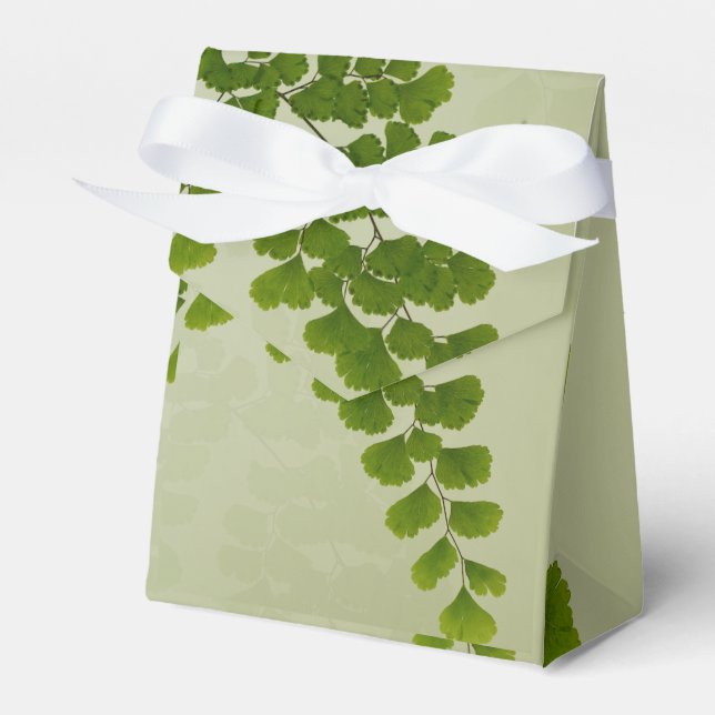 Maiden Hair Fern Frond Favor Boxes (Front Side)