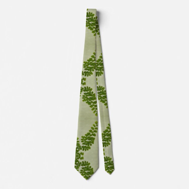 Maiden Hair Fern Frond Neck Tie (Front)