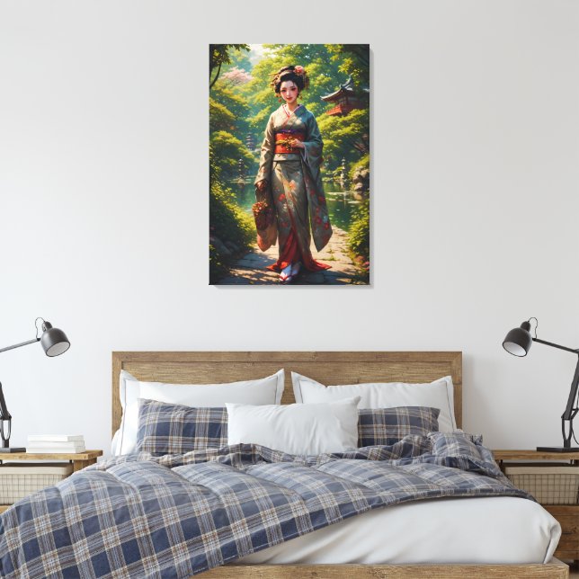 Maiden of the Green Garden Canvas Print (Insitu(Bedroom))