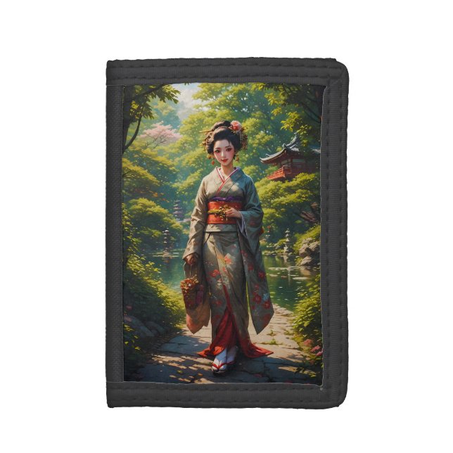 Maiden of the Green Garden Trifold Wallet (Front Vertical)