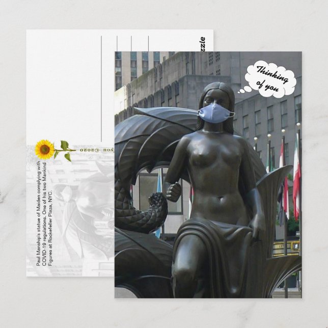 Maiden, Thinking of You - V postcard (Front/Back)