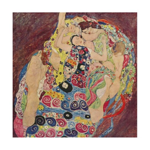 Maiden Virgin Gustav Klimt Vintage Art Nouveau