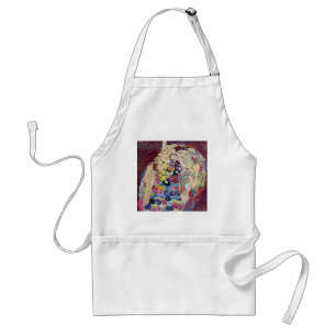 Maiden (Virgin), Gustav Klimt, Vintage Art Nouveau Adult Apron