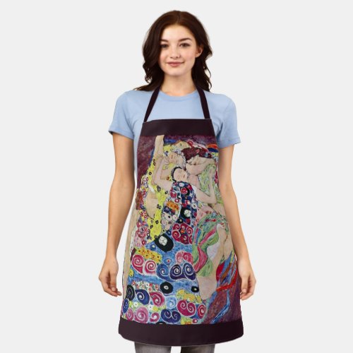 Maiden Virgin Gustav Klimt Vintage Art Nouveau Apron