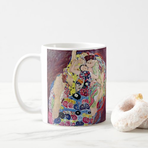 Maiden Virgin Gustav Klimt Vintage Art Nouveau Coffee Mug