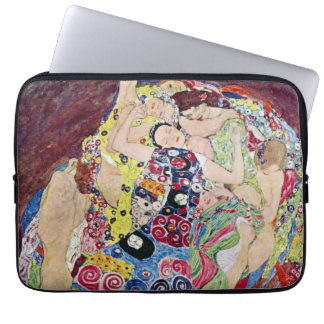 Maiden (Virgin), Gustav Klimt, Vintage Art Nouveau Laptop Sleeve