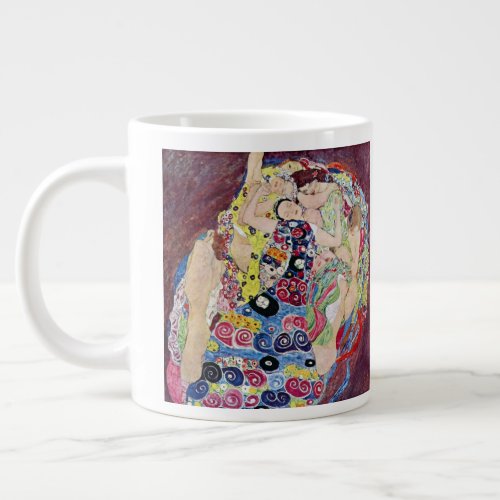 Maiden Virgin Gustav Klimt Vintage Art Nouveau Large Coffee Mug