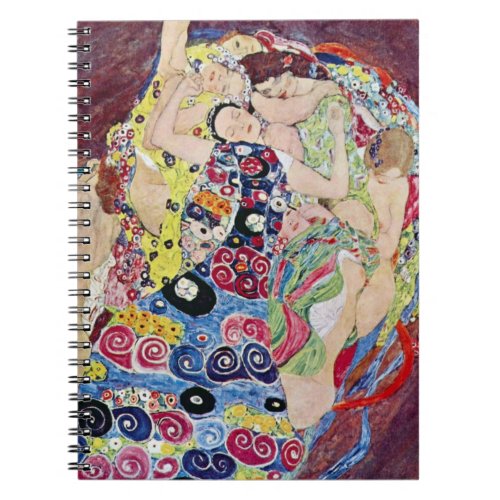 Maiden Virgin Gustav Klimt Vintage Art Nouveau Notebook