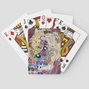 Maiden (Virgin), Gustav Klimt, Vintage Art Nouveau Poker Cards