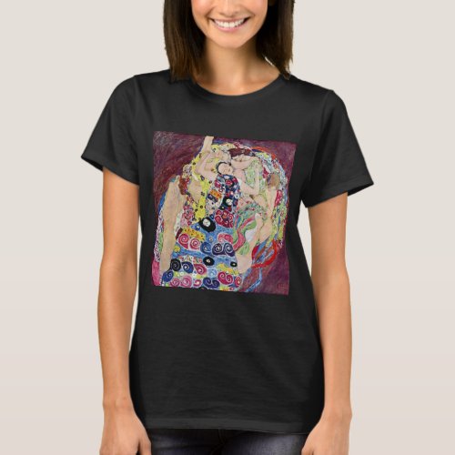 Maiden Virgin Gustav Klimt Vintage Art Nouveau T_Shirt