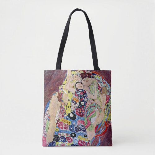 Maiden Virgin Gustav Klimt Vintage Art Nouveau Tote Bag