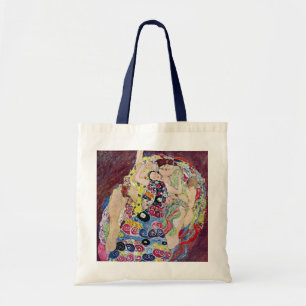 Maiden (Virgin), Gustav Klimt, Vintage Art Nouveau Tote Bag