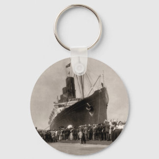 Maiden Voyage of RMS Lusitania, 13 Septemeber 1907 Keychain