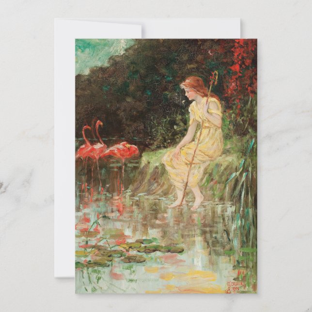 Maiden with Flamingos | Frederick Stuart Church (Front)