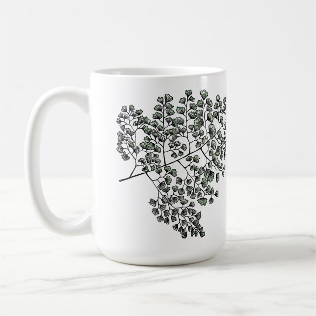 Maidenhair Fern Coffee Mug (Left)
