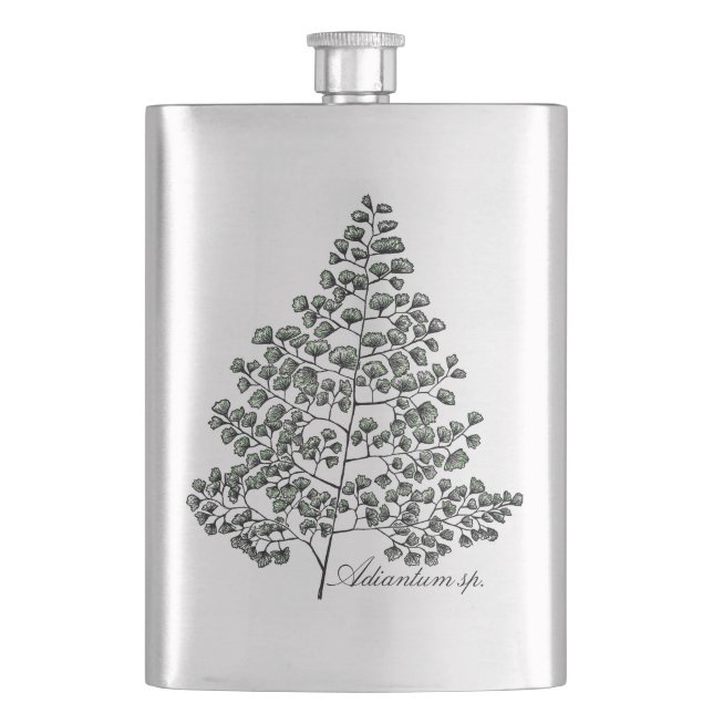 Maidenhair Fern Flask (Front)