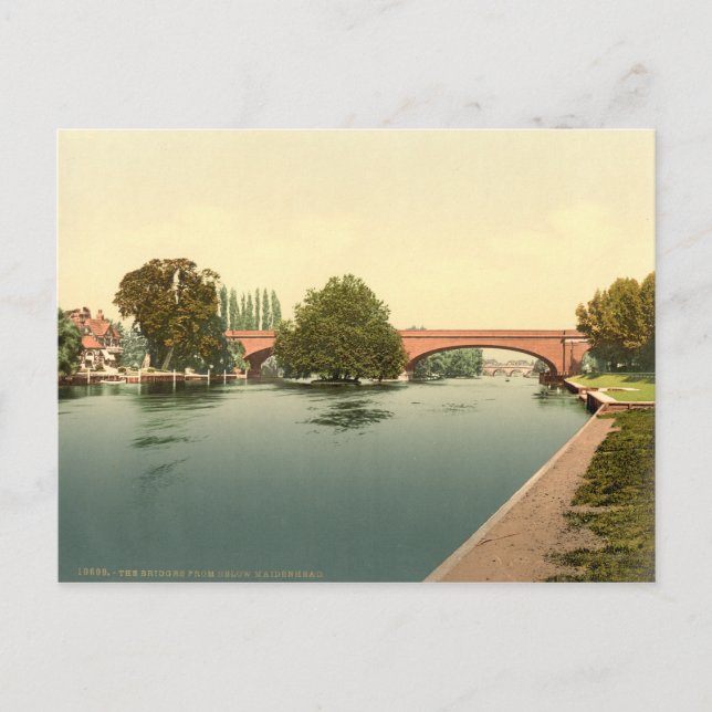 Maidenhead Railway Bridge, Berkshire, England Postcard (Front)