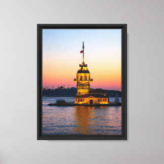 Maiden's Tower at Sunset, Istanbul Wall Art