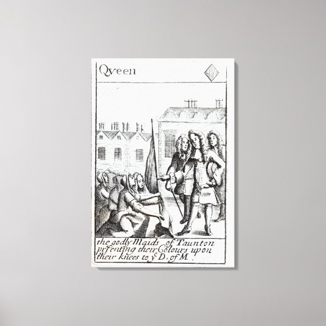 Maids of Taunton Kneeling before Duke of Canvas Print (Front)