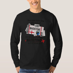 Maidstone Girl Maidstone Boarding Pass Maidstone T-Shirt