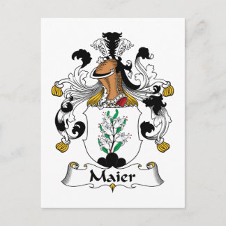 Maier Family Crest Postcard