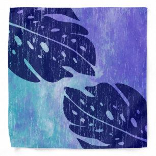 Maikai Hawaiian Monstera Leaf Tie-Dye Blend Bandana