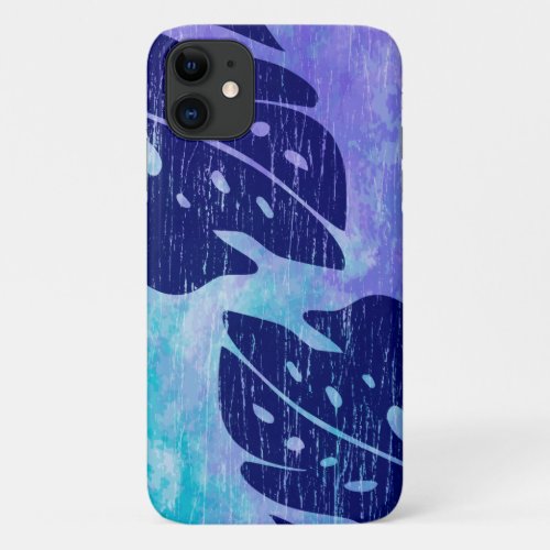 Maikai Hawaiian Monstera Leaf Tie_Dye Blend iPhone 11 Case