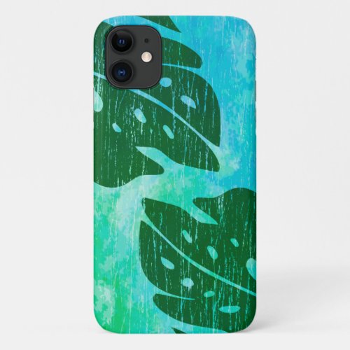 Maikai Hawaiian Monstera Leaf Tie_Dye Blend iPhone 11 Case