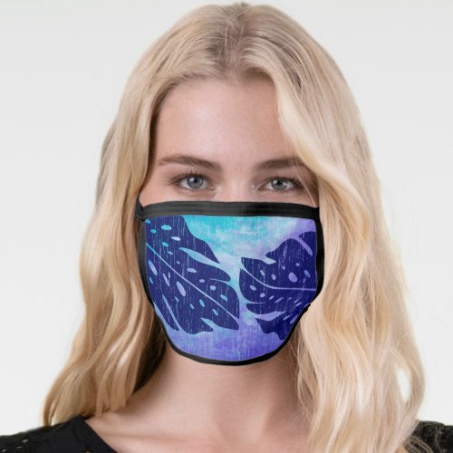 Maikai Hawaiian Monstera Leaf Tie_Dye Blend Face Mask