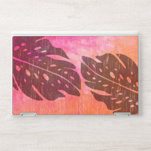 Maikai Hawaiian Monstera Leaf Tie-Dye Blend Pink HP Laptop Skin
