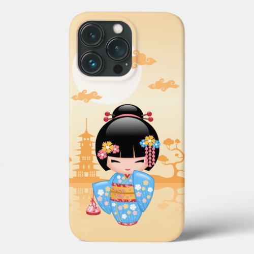 Maiko Kokeshi Doll _ Cute Japanese Geisha Girl iPhone 13 Pro Case