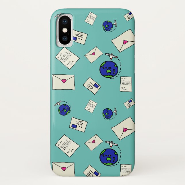 Mail Around The World Case-Mate iPhone Case (Back)