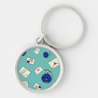 Mail Around The World Keychain