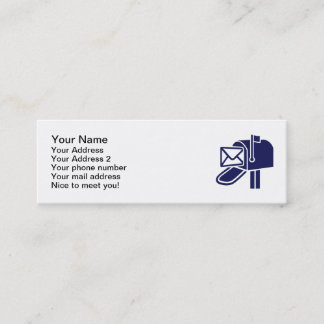 Mail box mini business card